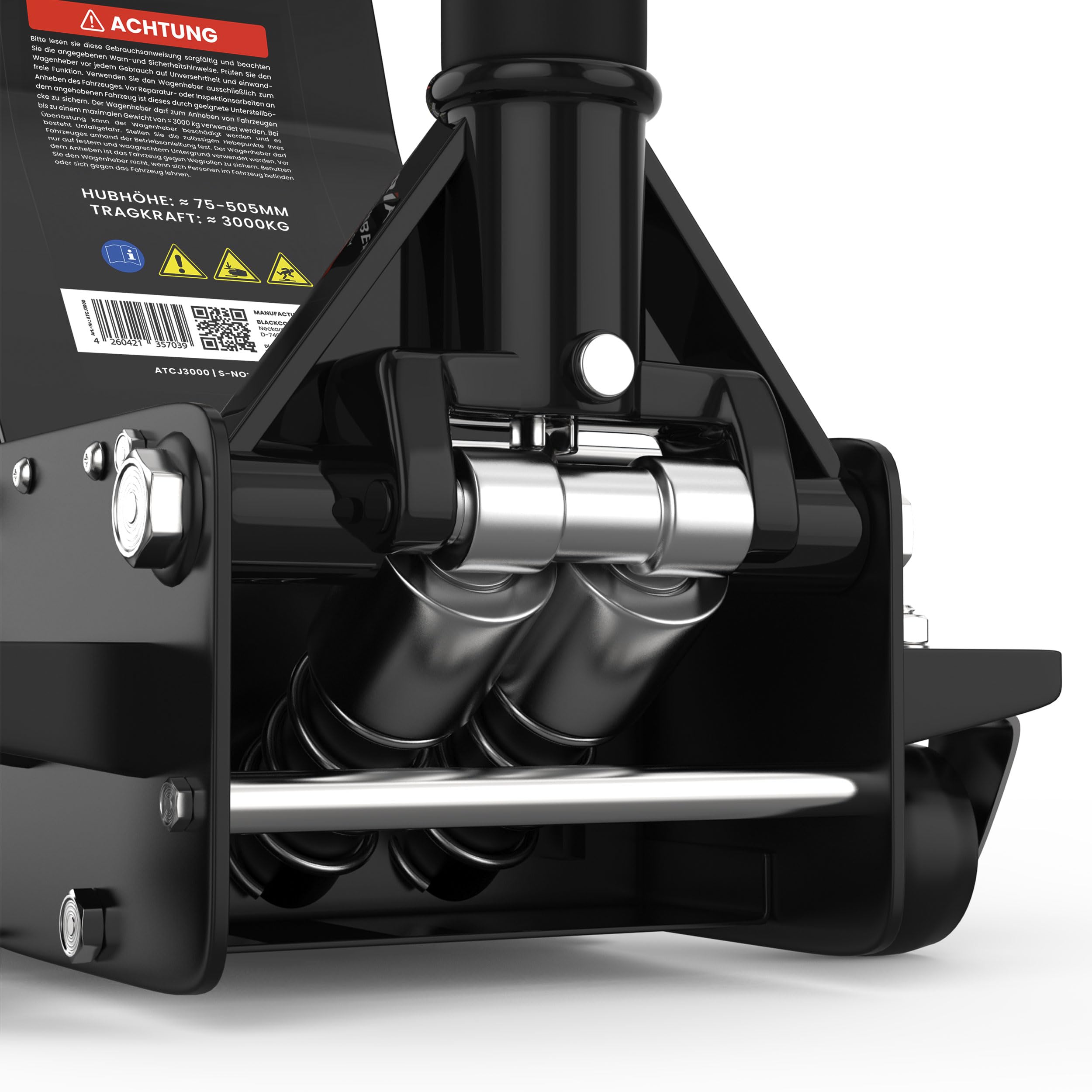 Cric A Carrello Di Manovra 3T Idraulico Cric Cric Auto Piatto 75 - Foto 2