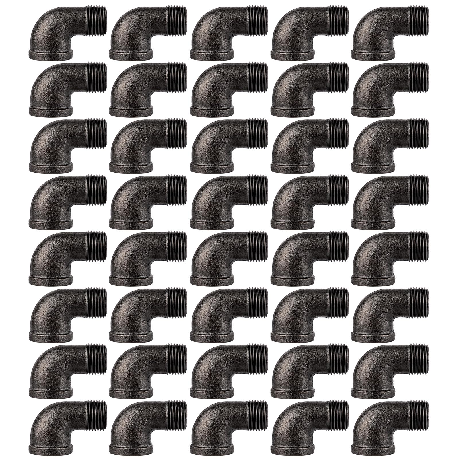 Hicarer 20 Pack Outlet Elbow for Industrial Pipe Furniture, 1/2" 90 Degree