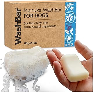 Dog Shampoo Bar Soap for Itchy Skin Relief – 2.8 oz - Concentrated Dog Soap for Sensitive Skin with Natural Manuka and Nee...