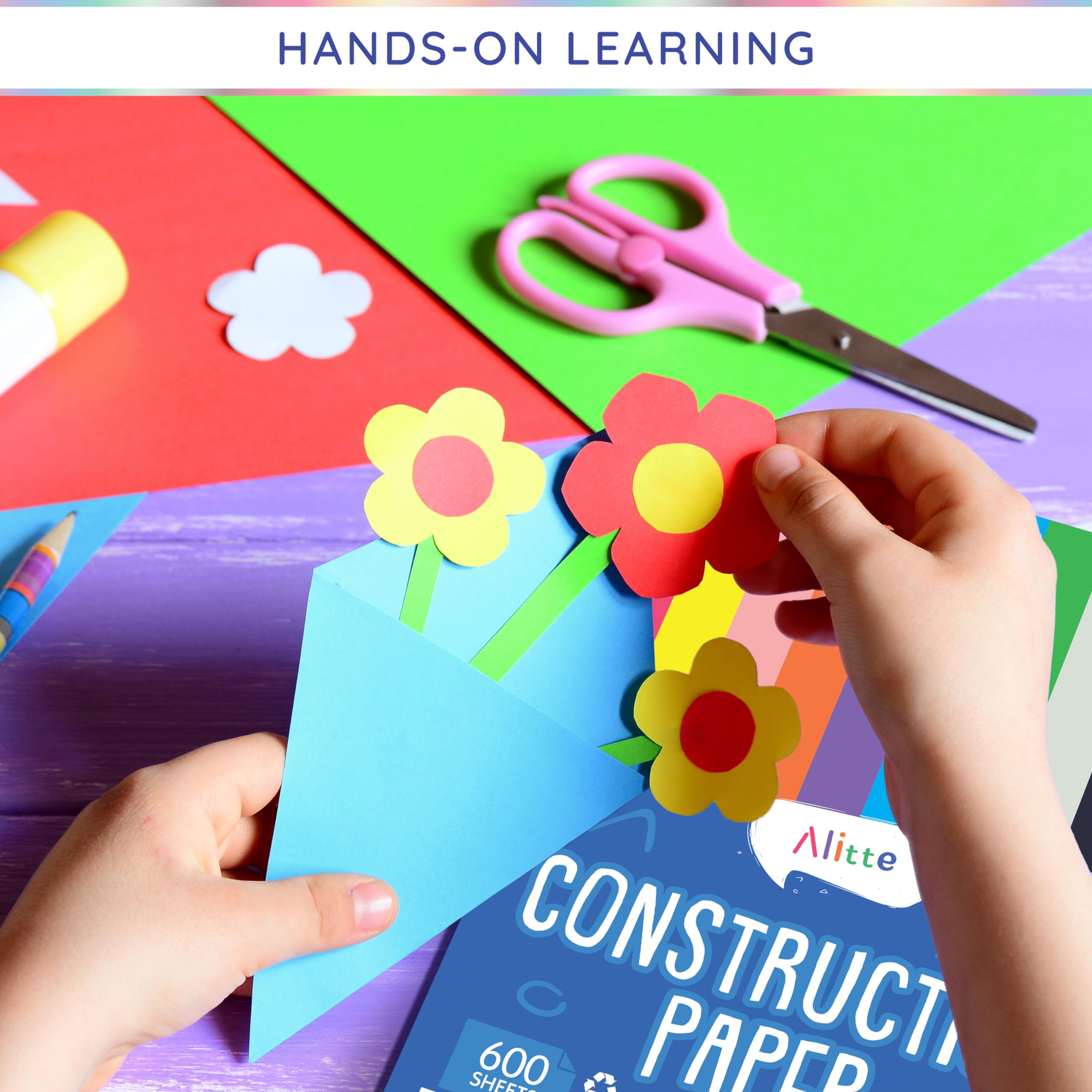 Amazon.com: Alitte Construction Paper Assorted Colors - (600
