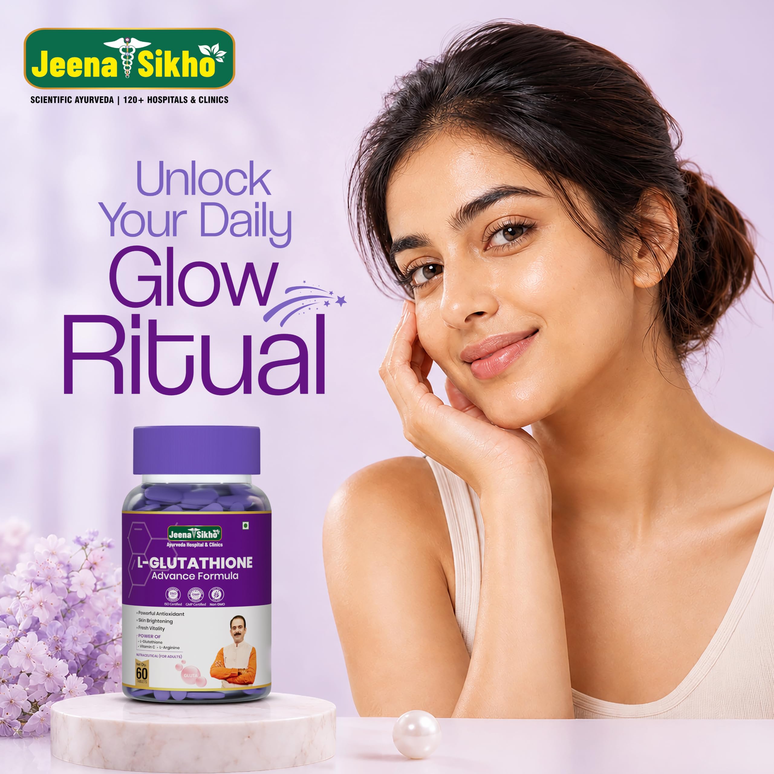glutathione ayurveda Jeena Sikho L-Glutathione Advance Formula | Powerful Antioxidant, Skin Brightening, Detox and Immune Support liposomal glutathione bioavailability study عناية بمرونة محيط العين Size:20ml