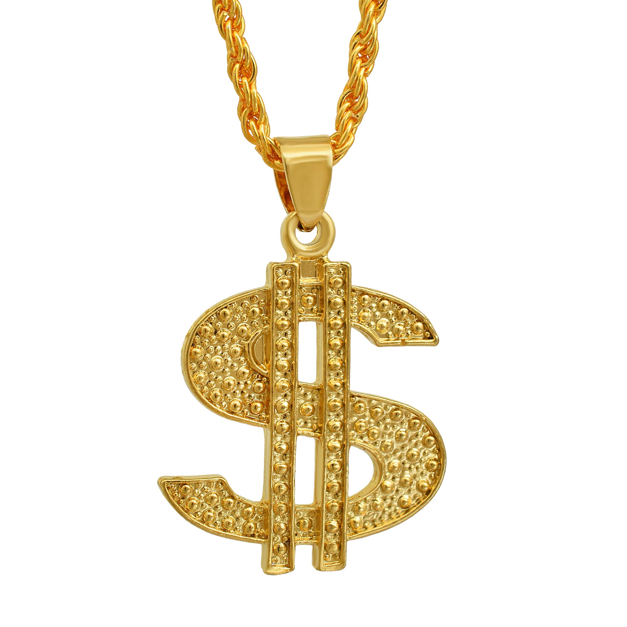 Memoir 24KT Yellow Gold Plated Chain US $ Dollar Design Locket - Pendant Necklace Jewellery for Men, Women, Boys, Girls (B07J5V3PK5) Amazon Price History, Amazon Price Tracker