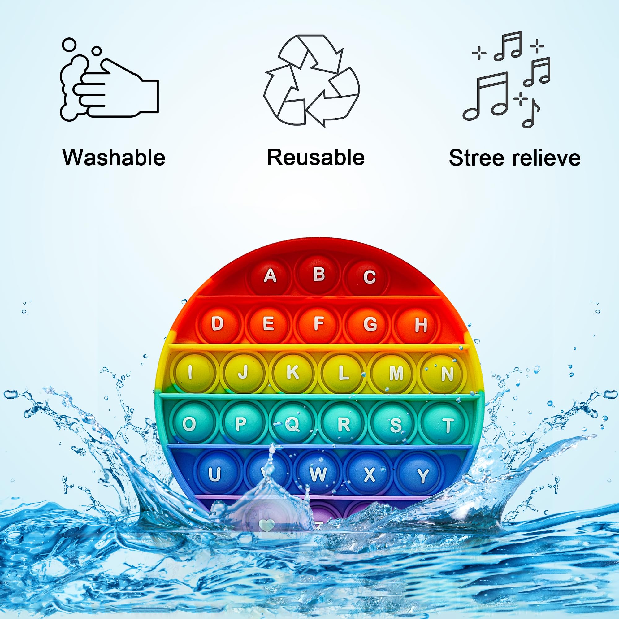 Snapklik.com : Proweber Alphabet Pop Fidget Toy Letters ABC Numbers ...