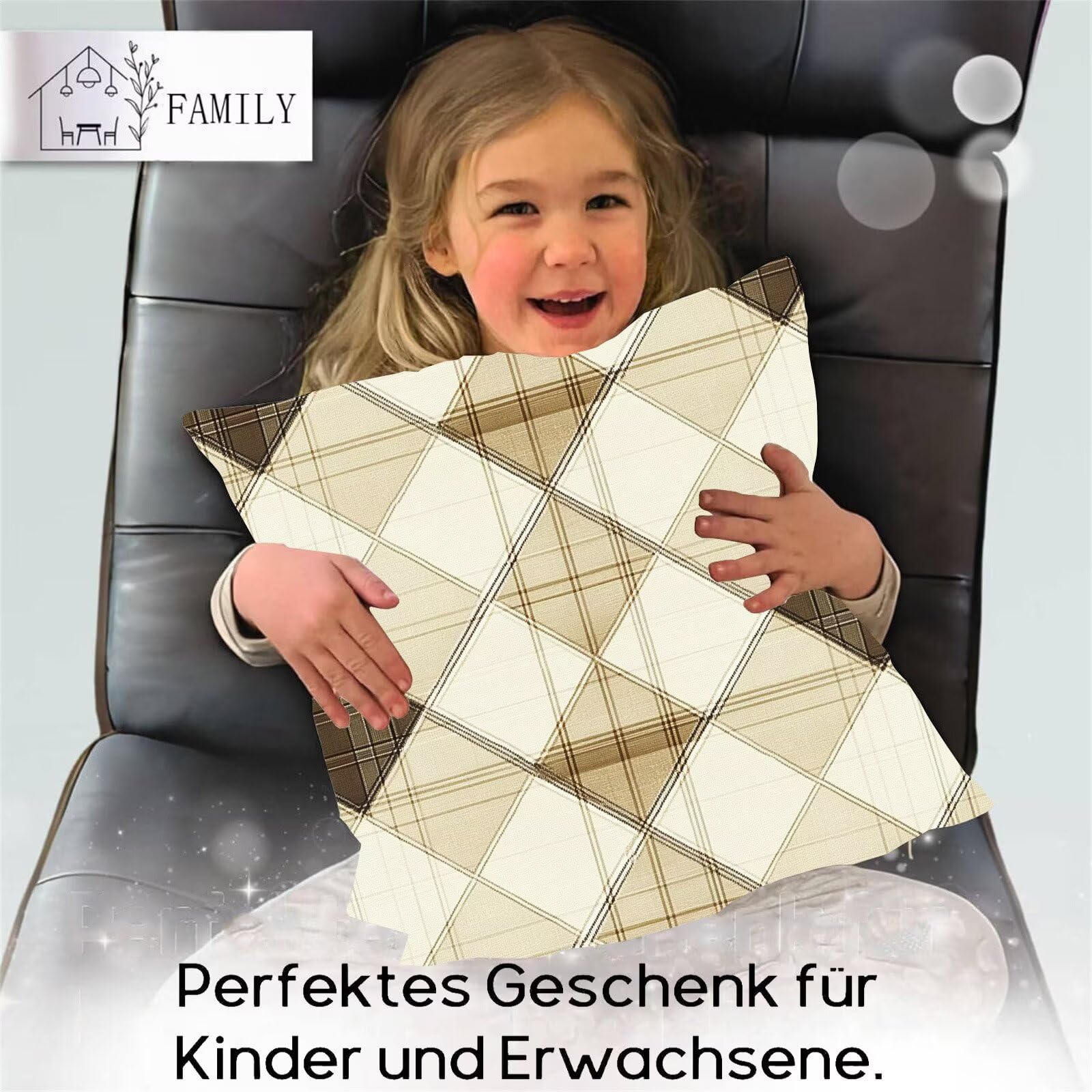 Europa settentrionale Geometria ( 2 ) Cuscini da Esterno 40x40 cm Federe Cuscini Divano Set di 4 Soft Copricuscini Divano, Con Cerniera Invisibile, Stampato su due lati per Giardino Balcone Decor m-35