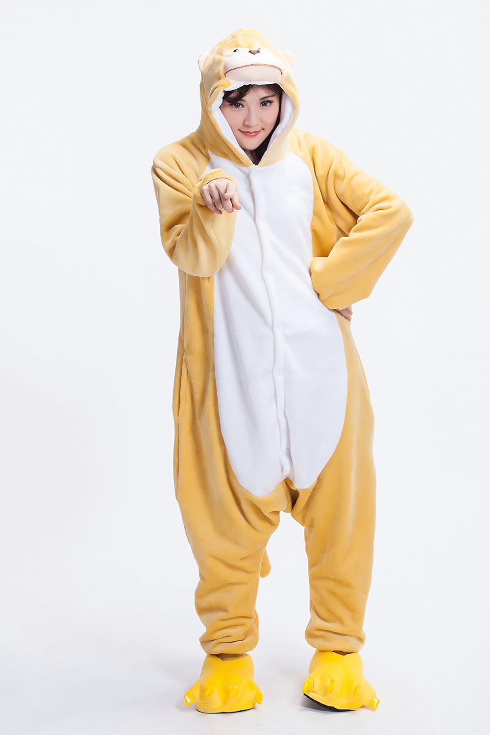 BIFINI Unisex Warm and Cozy Character Onesie Funky Monkey Romper Costume XL : Clothing, Shoes & Jewelry