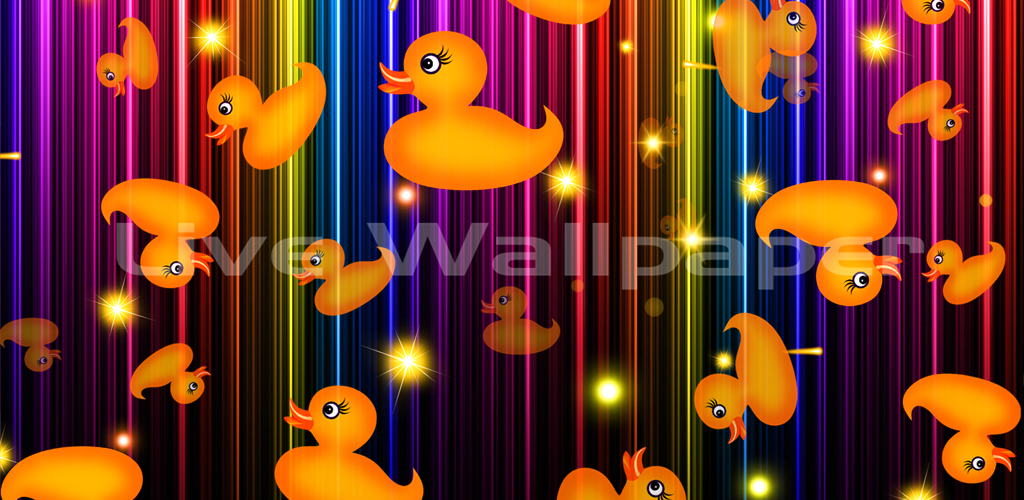 Colorful Rubber Duck Wallpaper