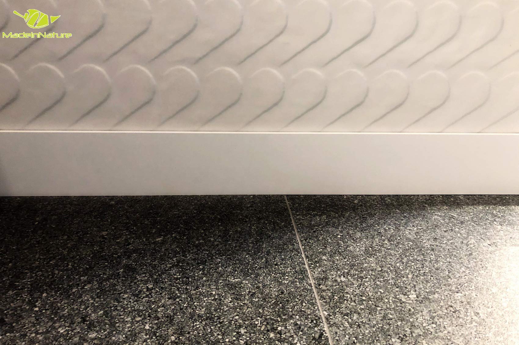 Battiscopa rivestita in medium bianco, di alta qualità, battiscopa di fabbricazione francese, diverse misure
