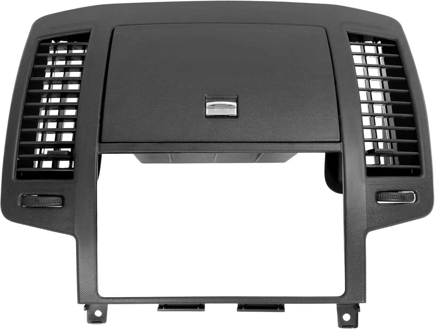 Dashboard Radio Panel Compatible with 2005-2006 Nissan Altima Replacement for 68270ZB002 Center Dash Cover Trim Bezel Instrument Lid Storage Cubby Air Vents ABS Plastic Textured Black