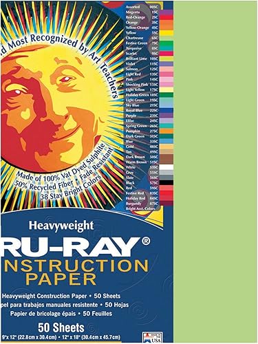 Miniatura 38 de Tru-Ray® Papel de construcción, 12.0 in x 18.0 in, 50% reciclado, azul atómico, paquete de 50