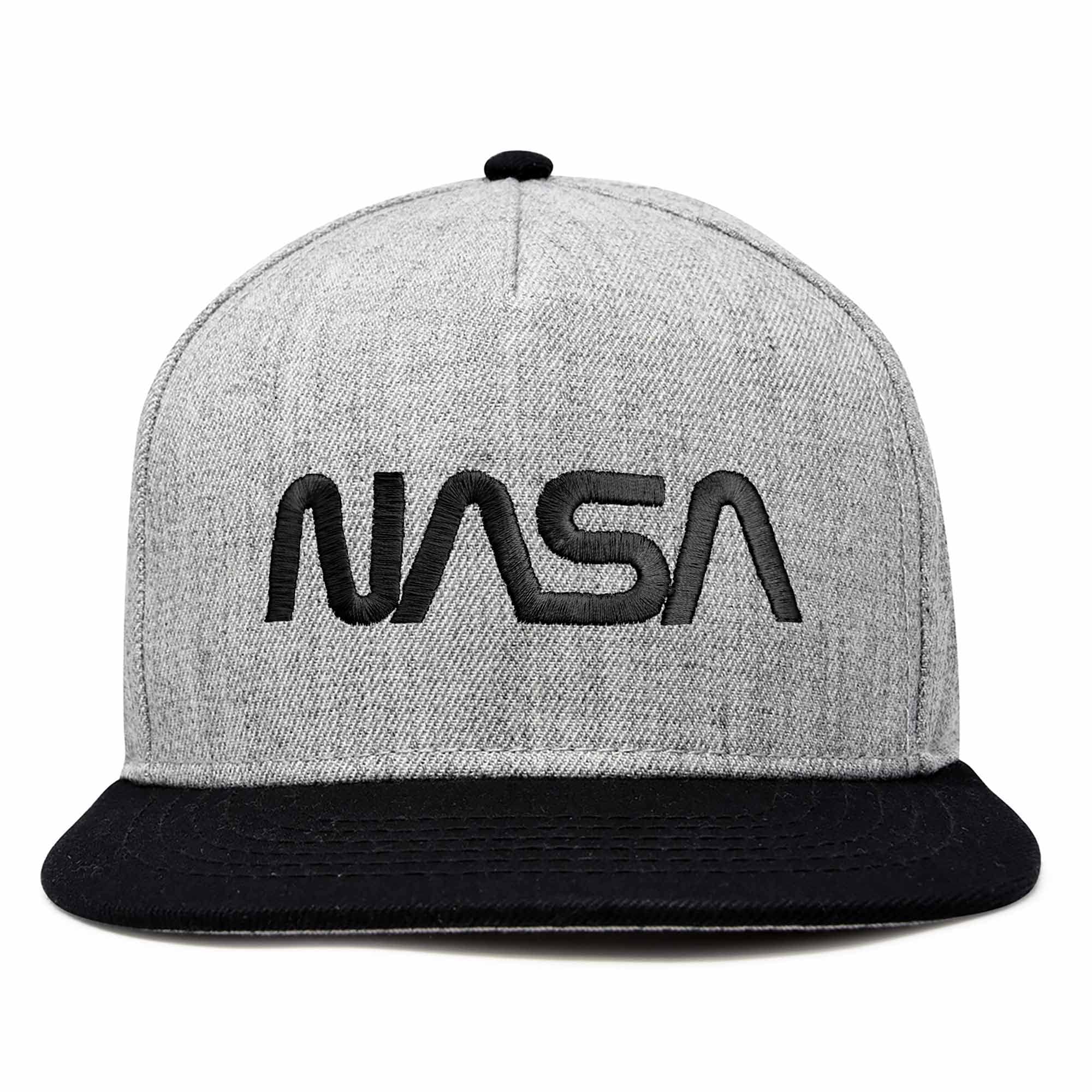 DALIXNASA Worm Embroidered Snapback Flat Billed Hat