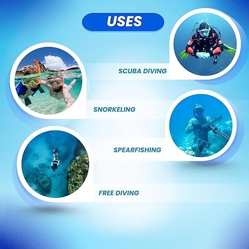 Miniatura 8 de Scuba Choice Buceo Azul Tek2 Clear One Window Máscara de Silicona