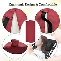 Vista 10 de Ostlttyn Zero Gravity - Almohada de repuesto para silla, color negro, 14.3 x 6.7 x 2.3 pulgadas, relleno de espuma, estilo moderno, soporte