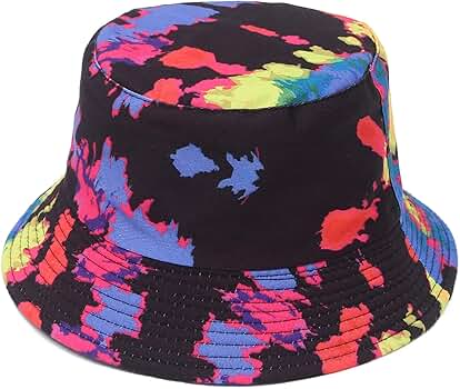 VECRY Reversibler Fischerhut - Faltbarer Sonnenhut Mit Frucht-Print