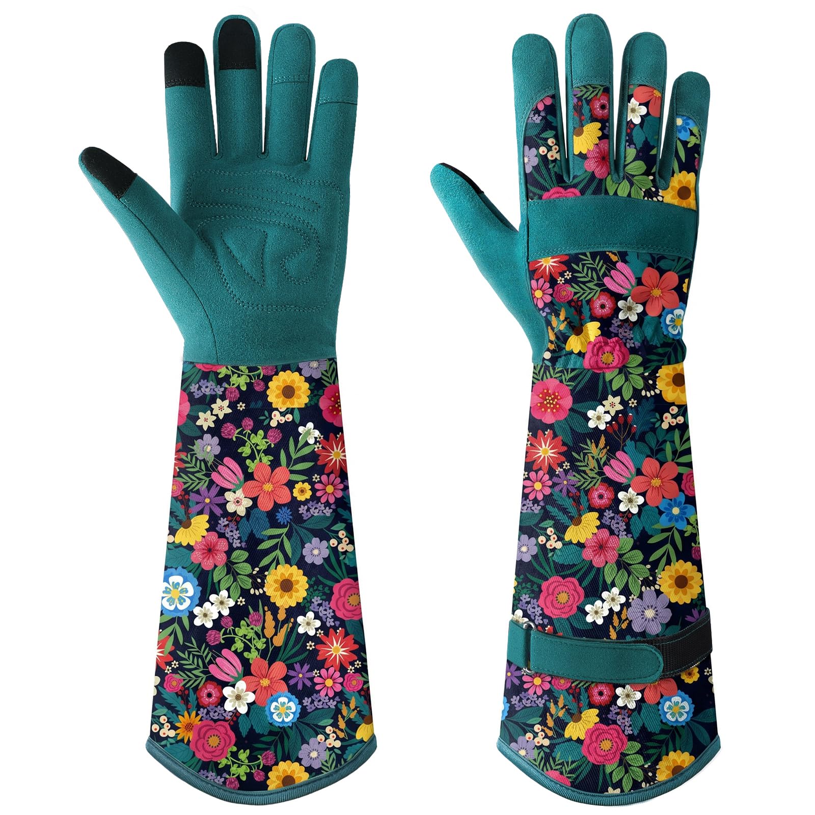Trifabricy Long Leather Gloves