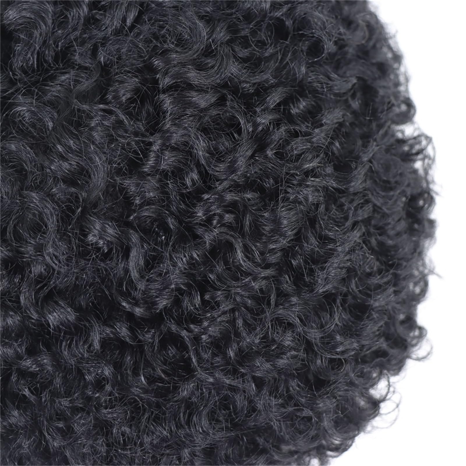 Tupé de pelo para hombres Prótesis de cabello for hombre con rayita Natural, peluquín Afro rizado for, sistema completo Base encaje francés Sistema de cabello para hombres