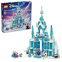 LEGO ǀ Disney Il Palazzo di Ghiaccio di Elsa, Modellino da Costruire di Castello Giocattolo di Frozen con 4 Personaggi e 1 Renna, Giochi di Fantasia per Bambine e Bambini da 6 Anni, Idea Regalo 43244