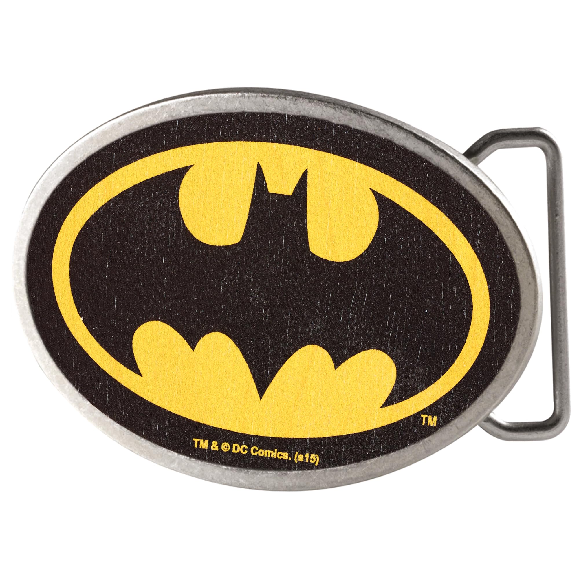 Batman DC Comics Superhero Distressed Oval Bat Logo Rockstar Belt Buckle