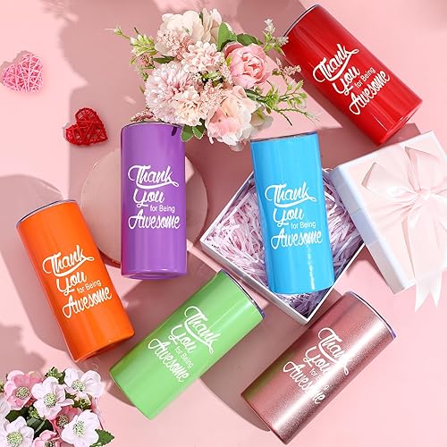 Miniatura 7 de Bokon Vaso de viaje de acero inoxidable de 16 onzas con tapa y pajilla, regalos de agradecimiento para empleados, compañeros de trabajo, amigos,