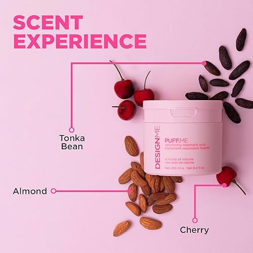 Miniatura 4 de DESIGNME - Látigo de tratamiento voluminizador PUFF.ME  Máscara voluminizadora ligera con ácido hialurónico para cabello fino y mediano  Añade