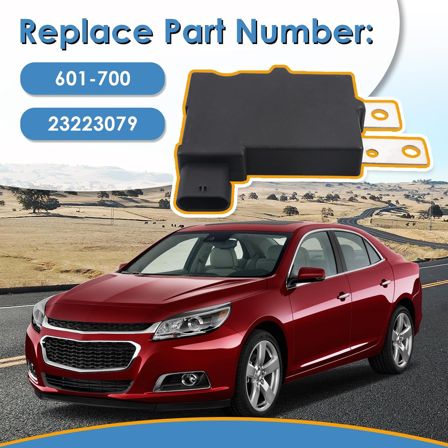 601-700 Fuse Block Module, Compatible with Chevrolet Malibu 2014-2015 Chevrolet Malibu Limited 2016, OE# 23223079