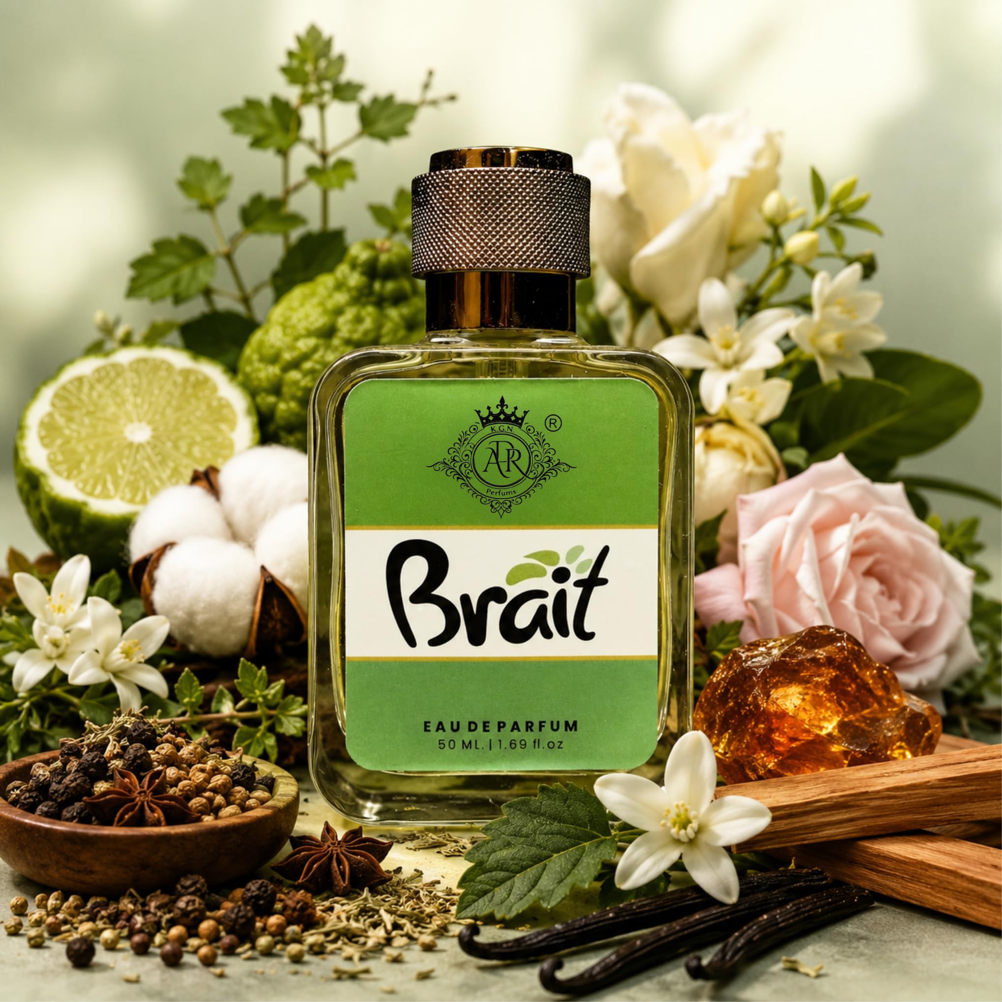 Brait Eau De Parfum 50ml | Long Lasting Unisex Fragrance | 100% Natural | Long Lasting | Fresh Spicy Floral | Fine Mist Spray-image-42