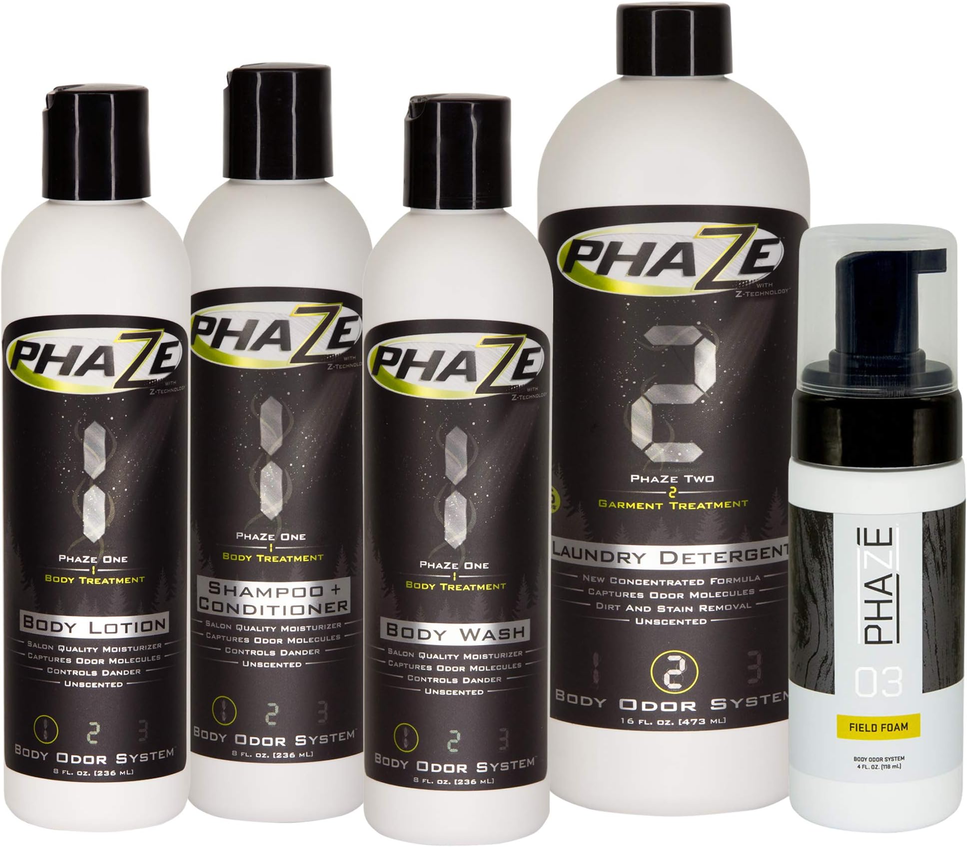 PhaZe Body Odor System (5pk) - #1 Deer Hunter's Scent Elimination & Scent Control System!