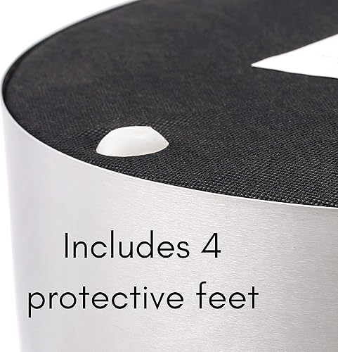 Miniatura 19 de BIRDROCK HOME Taburete otomano redondo – Diseño moderno de taburete acolchado suave – Ideal para sala de estar, dormitorio, reposapiés compacto,