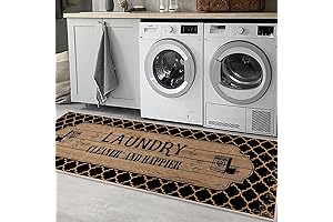 Laundry Room Rugs Decor Runner Rug 20" X 59", Non-Slip Washable Laundry...