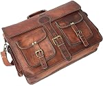 Cuero DHK 18 Inch Vintage en cuir fait main sac de messager pour mallette ordinateur meilleur ordinateur Satchel School sac décontraction