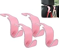 Vista 12 de Amooca Gancho universal para reposacabezas de asiento de automóvil, colgador de cuero con metal para asiento de automóvil, organizador para bolso