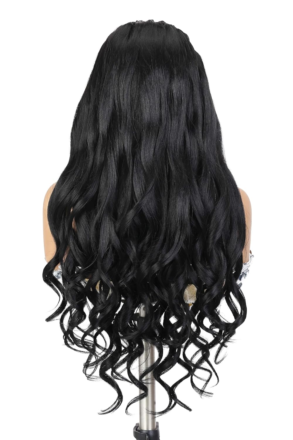 WIGER 13X6 Lace Front Light Yaki Curly Wigs Pre- braided Cornrow Curly Wig Baby Hair Long Natural Black Wavy Hair for Women Knotless Handmade Braid Frontal Wavy Wig