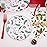 bUCLA 175pcs Christmas Plastic Plates - Christmas Plates Disposable with Red Silverware, Red Cups and Paper Napkins Berries and Holly Leaves for 25 Guests for Xmas Party