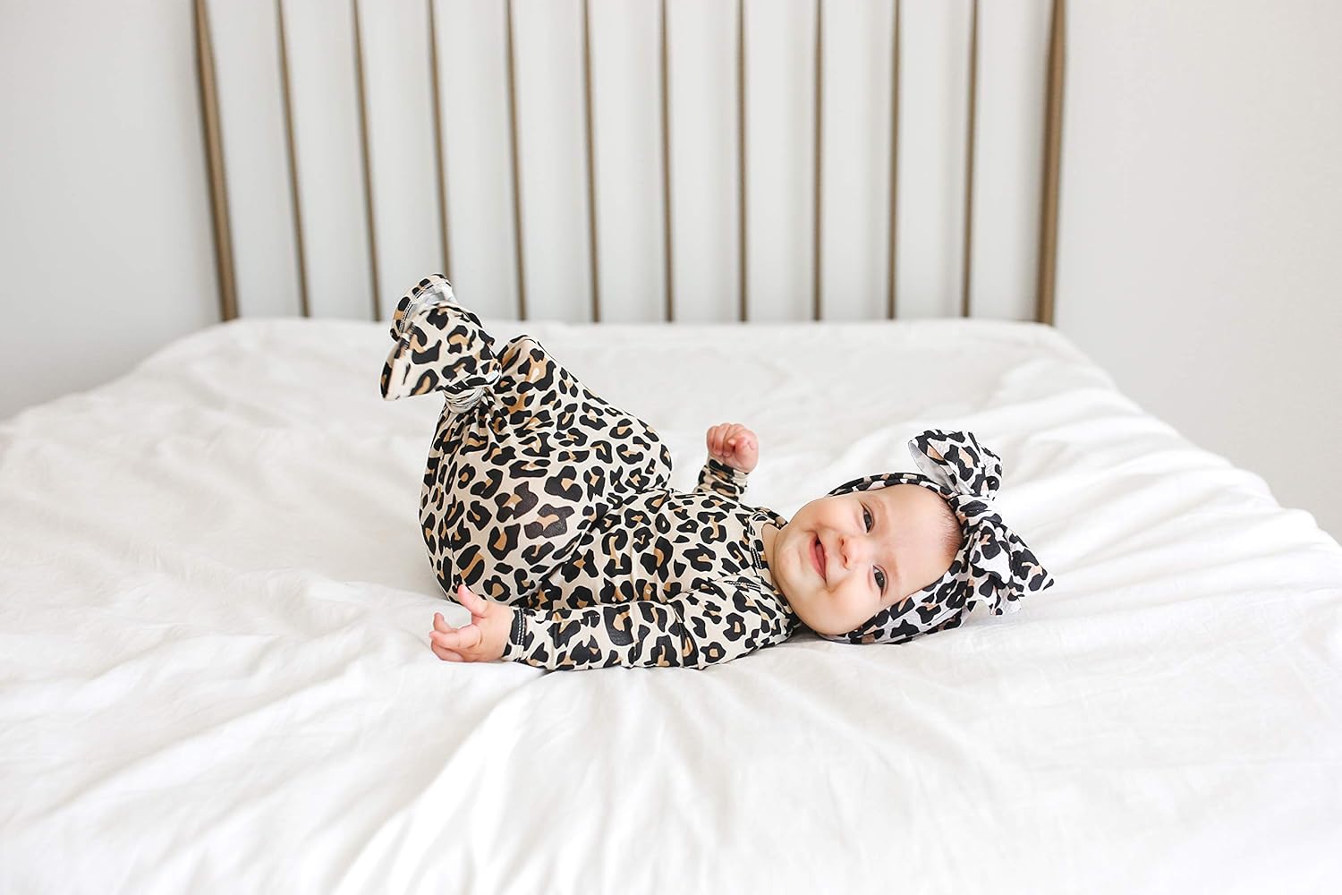 Posh Peanut Knotted Newborn Gown - Newborn Gowns For Girls 0-3 Months