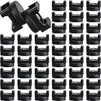 Vista 13 de Yookeer Base de montaje con cremallera magnética, clips de cable magnéticos negros, soporte de alambre multiusos, base de gestión de bridas