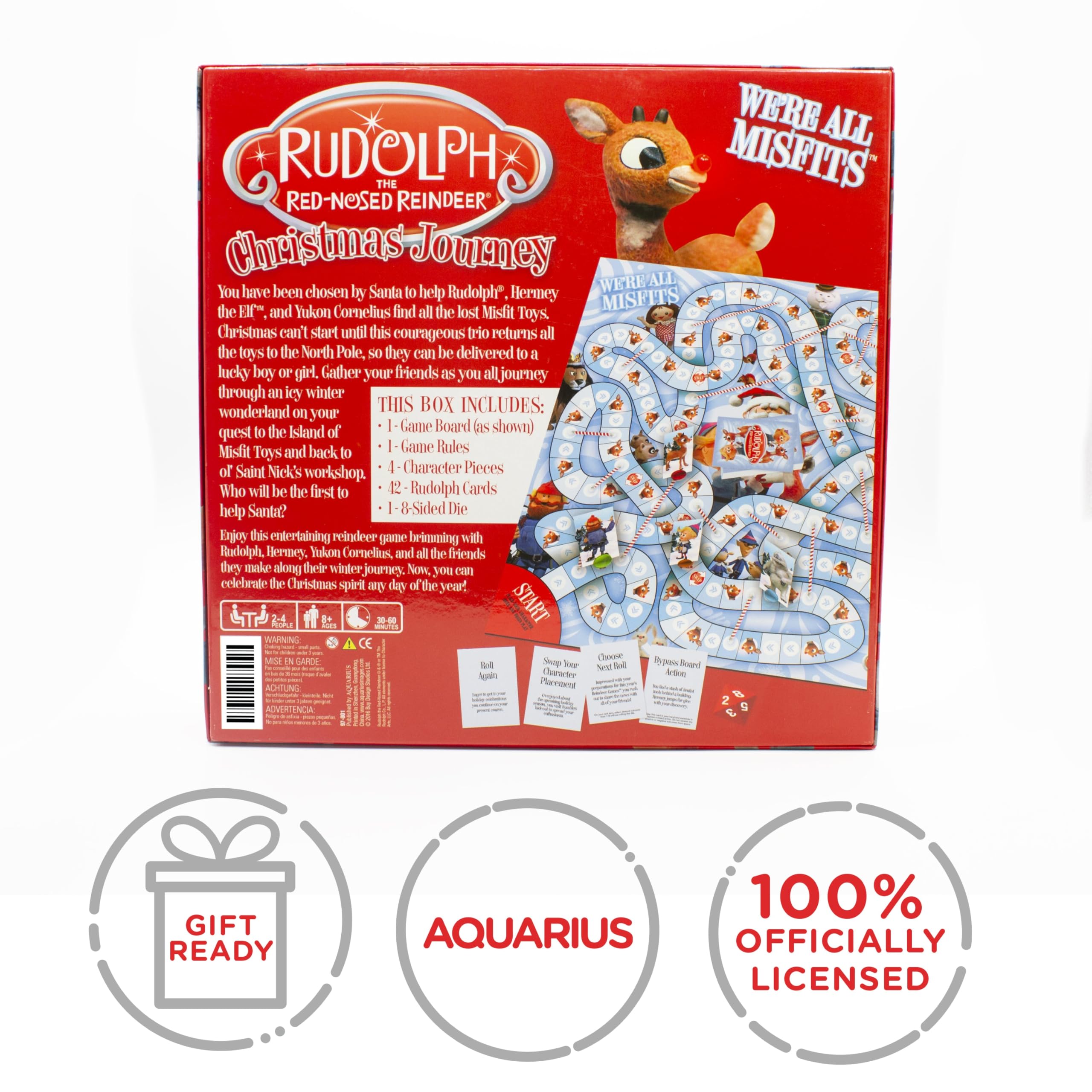 AQUARIUS Rudolph The Red-Nosed Reindeer Board Game - Fun Family Christmas Gift for Kids & Adults - Officially Licensed Rudolph Merchandise & Collectibles - Image 9