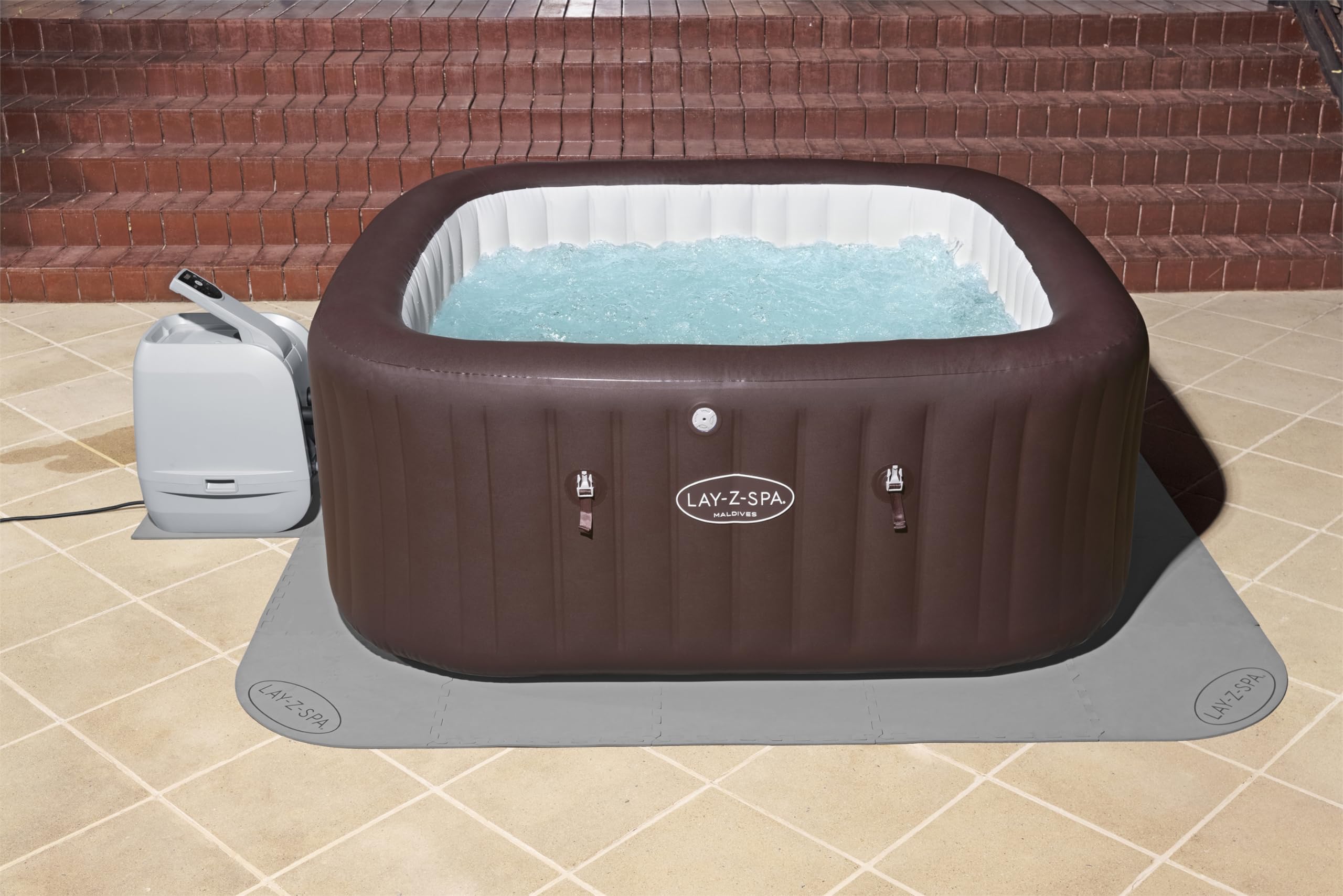 Bestway LAY-Z-SPA Xtras Bodenschutzfliesen-Set 196 x 196 cm