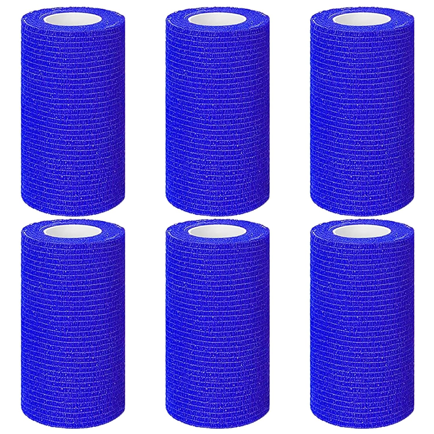 6 Rolls Cohesive Bandage, 10cm X 4.5m Vet Wrap For Horses, Self Adherent Vet Wrap & Pet Wrap