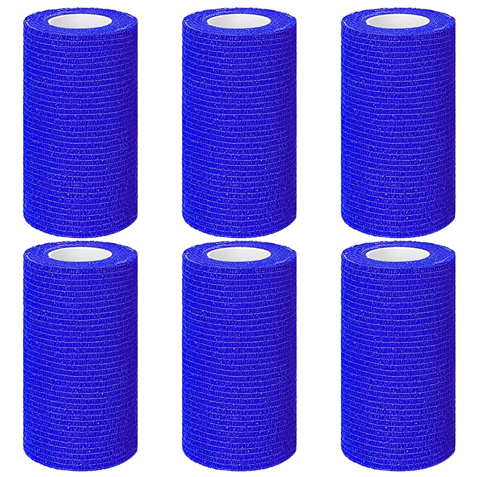 Buy 6 Rolls Cohesive Bandage, 10cm X 4.5m Vet Wrap For Horses, Self