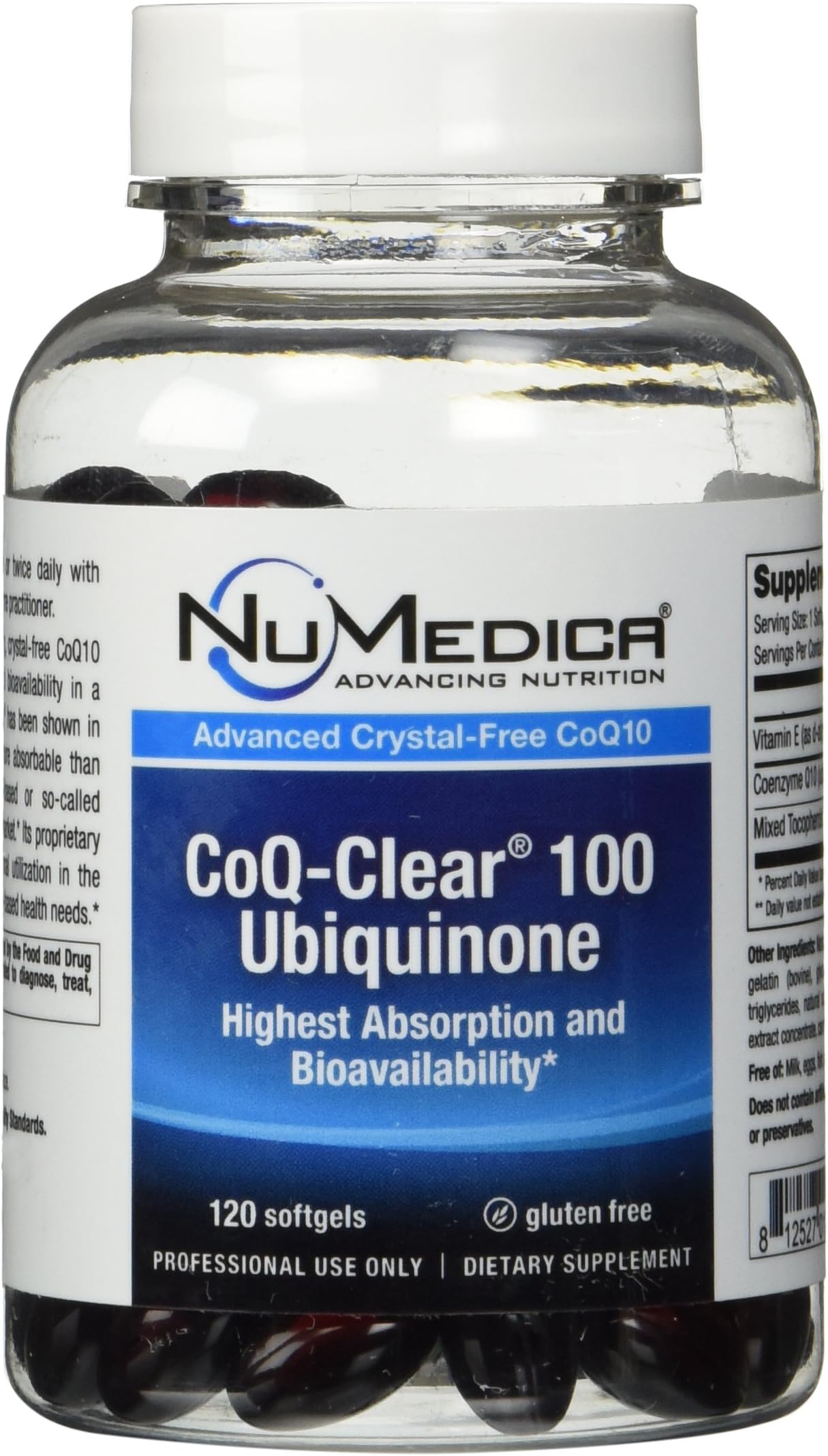 NuMedica - CoQ-Clear 100 Ubiquinone (Citrus) Large - 120 Softgels