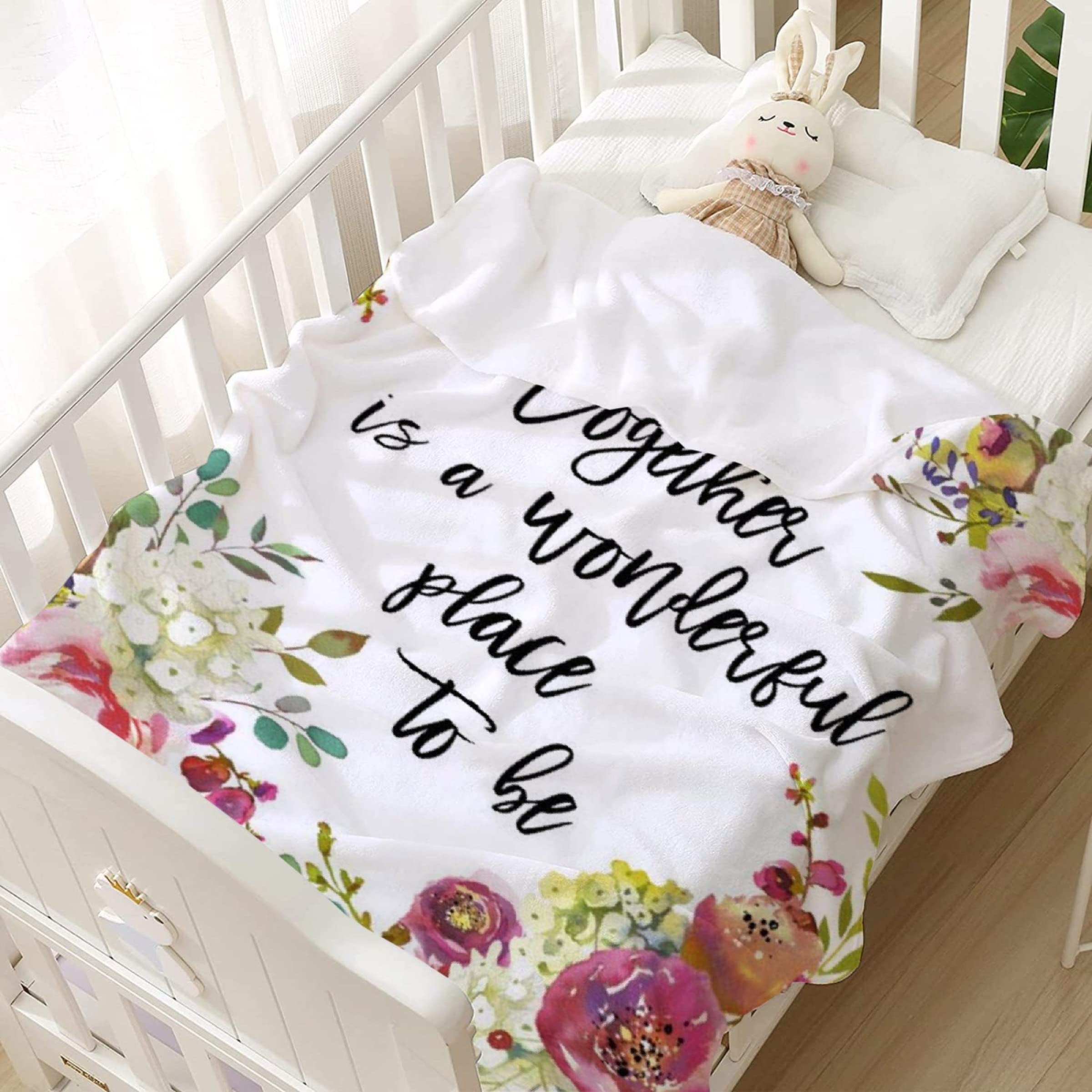 Ottoy Bible Verses Super Soft Micro Fleece Blankets Quilt Plush Lightweight Dual-Sided Decorative Couch, Sofa, Travel, Lap, Bed Throw Blanket,50