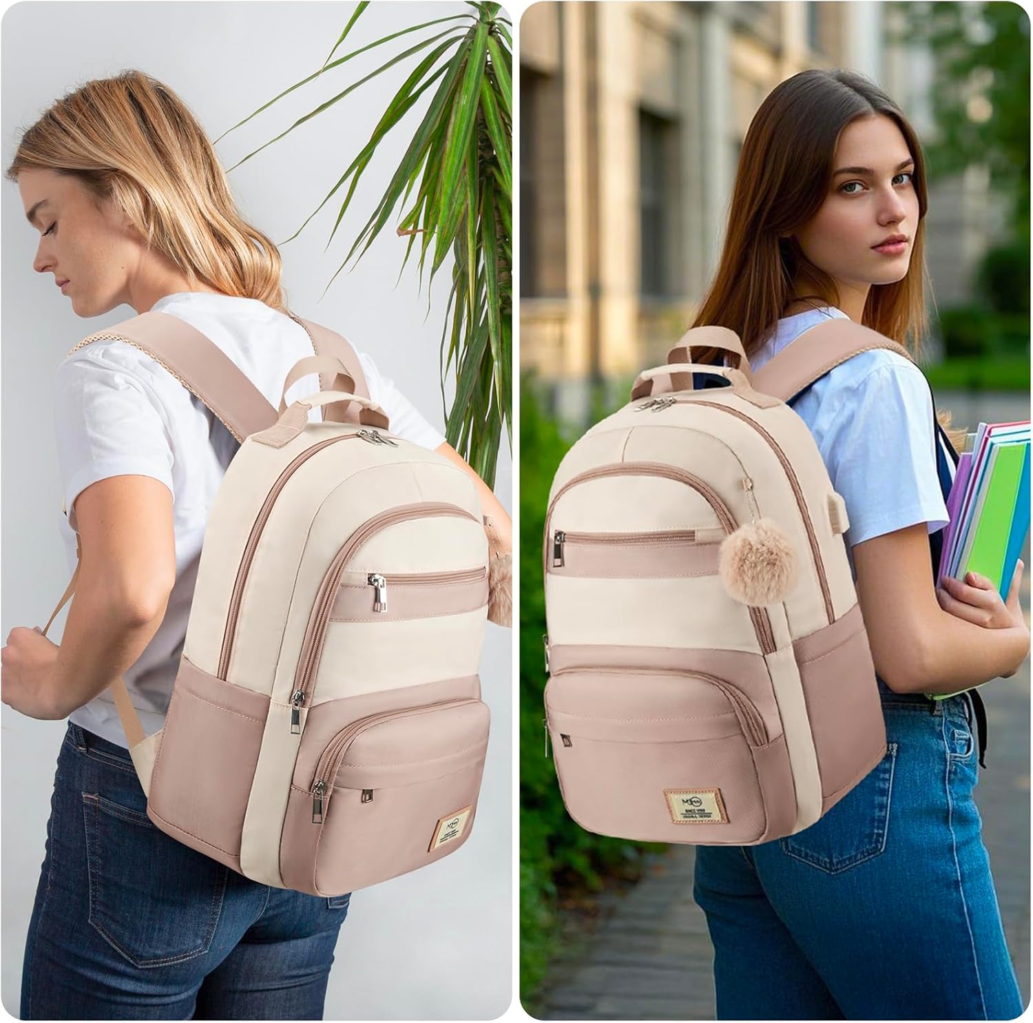MOMUVO Kids Backpack for Girls,Bookbag for Teens School Bag Elementary Primary Middle School Book Bag,15.6 inch