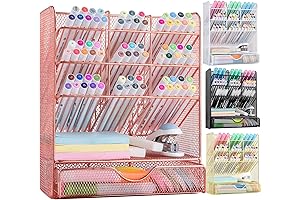 Rose Gold Pen Organizer Desk