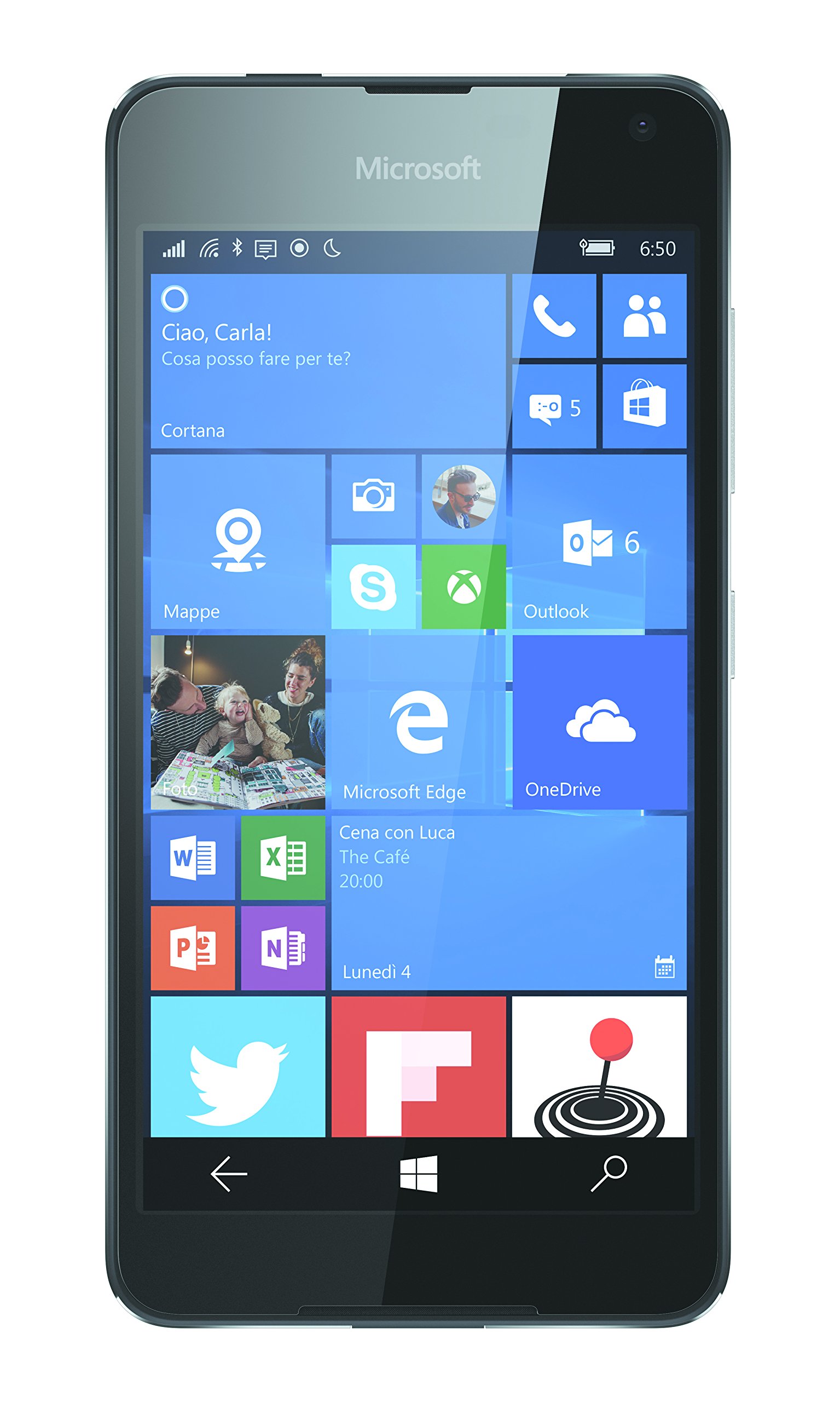 smartphone microsoft lumia 650 nero 16 gb