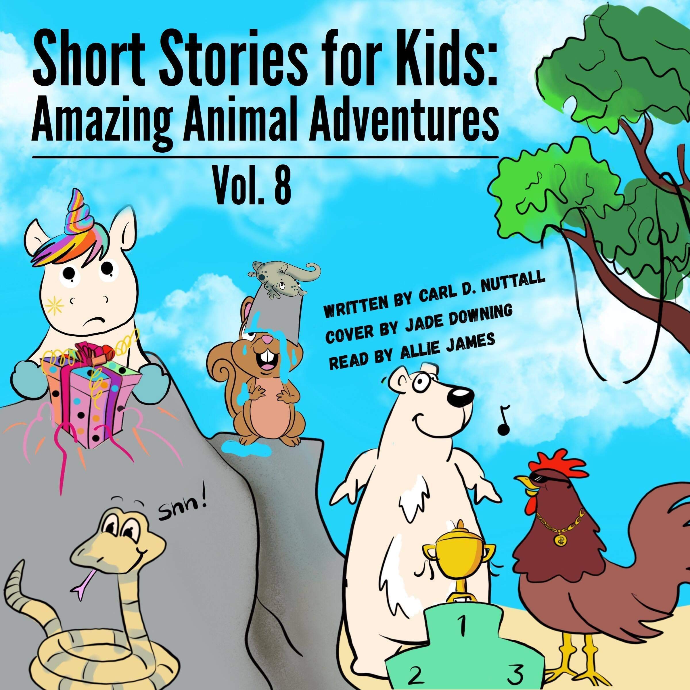 Cover art for Short Stories For Kids: Amazing Animal Adventures, Volume 8
