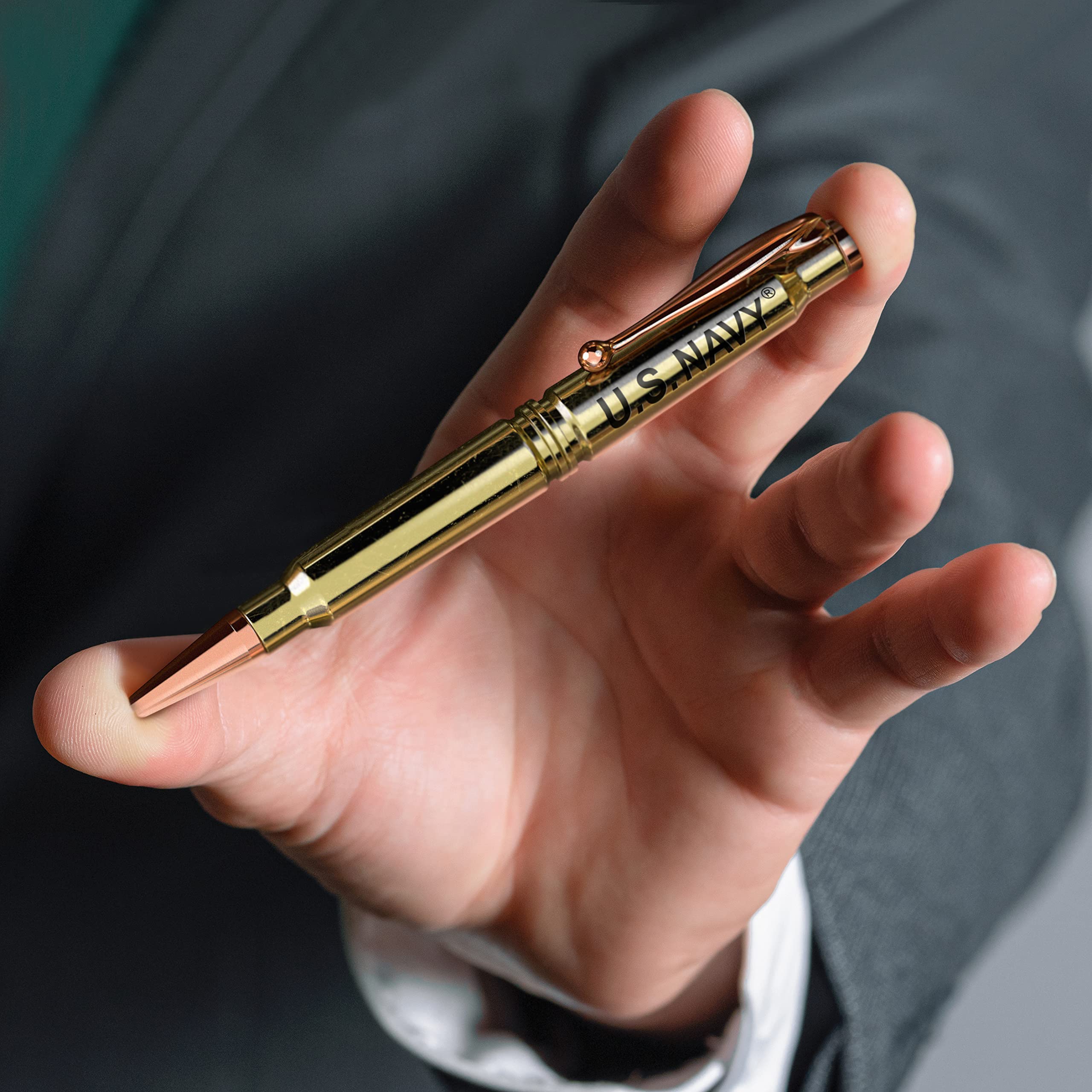 Trump Bullet Navy Twist Pen Polished Brass Bullet Casing