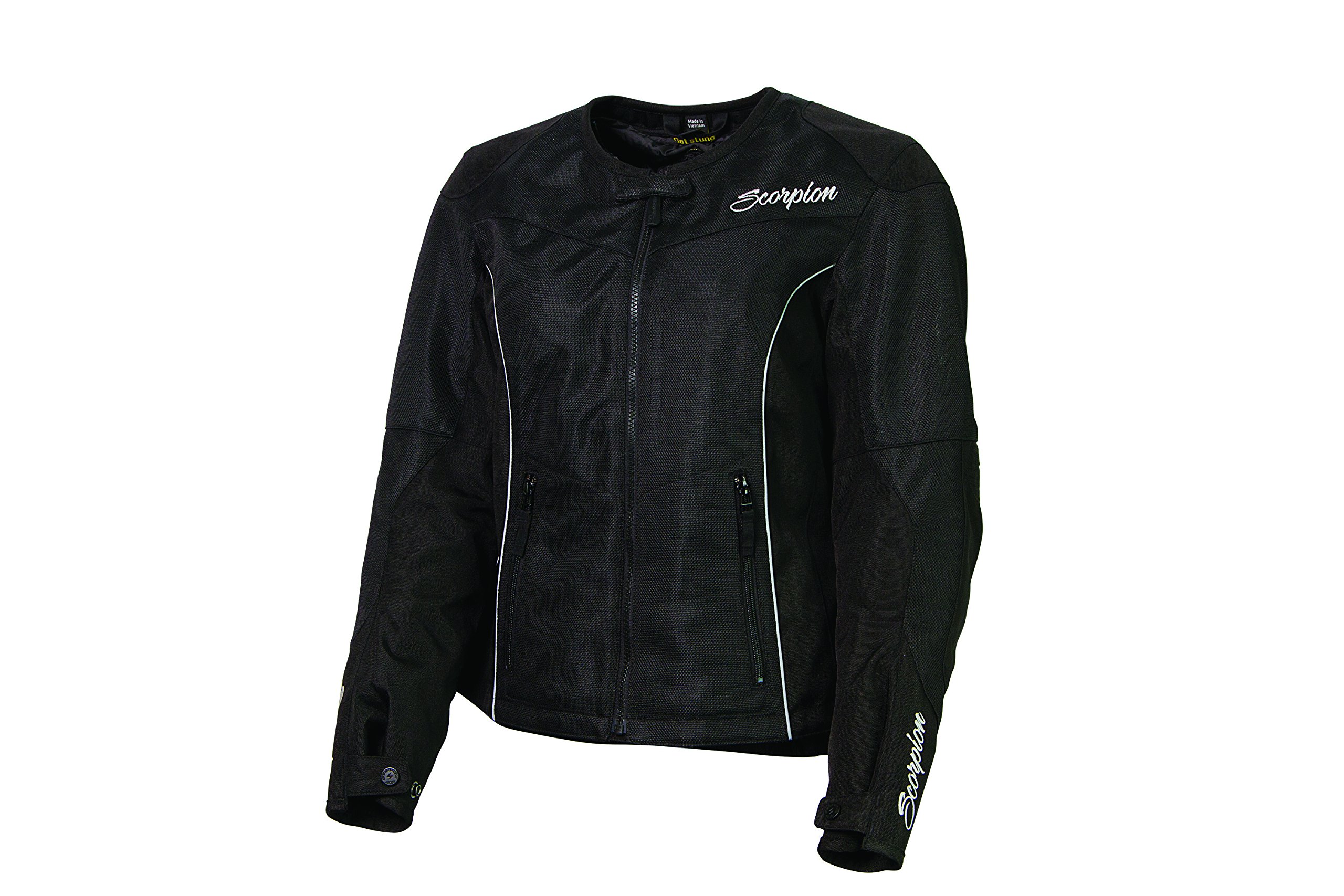 ScorpionEXOVerano Women's Textile Sport Motorcycle Jacket (Black, Small)