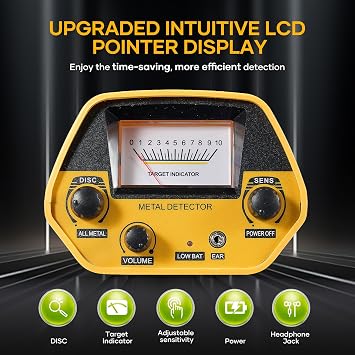 Beelines Metal Detector 2026 Upgraded Model – High Sensitivity, Deep Detection, Smart Chip, Waterproof Search Coil, Precise Metal Identification for Gold, Silver, Coins & Jewelry gold detector