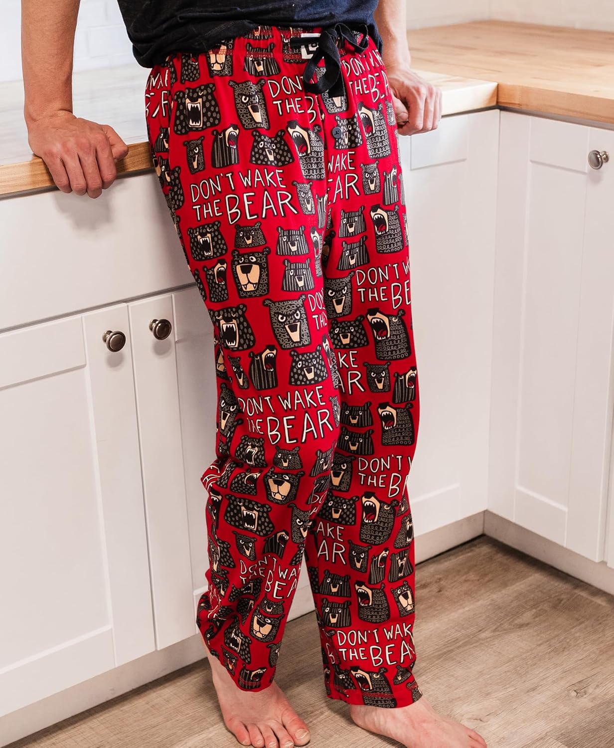 Lazy One Bear & Bigfoot Pajama Pants For Men, Men's Separate Bottoms, Lounge Pants, Funny, Humorous - Image 3