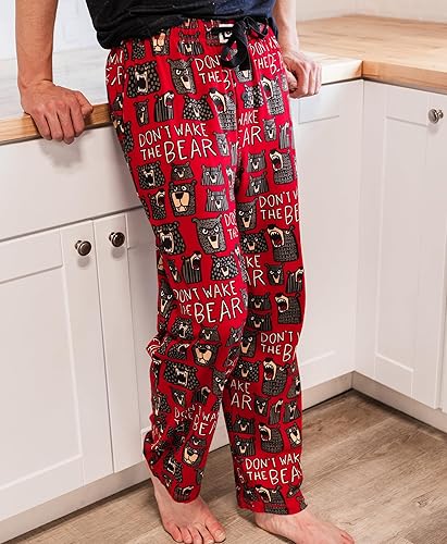 Miniatura 5 de Lazy One Bear & Bigfoot - Pantalones de pijama para hombre, pantalones separados para hombre, pantalones de descanso, divertidos, humorísticos