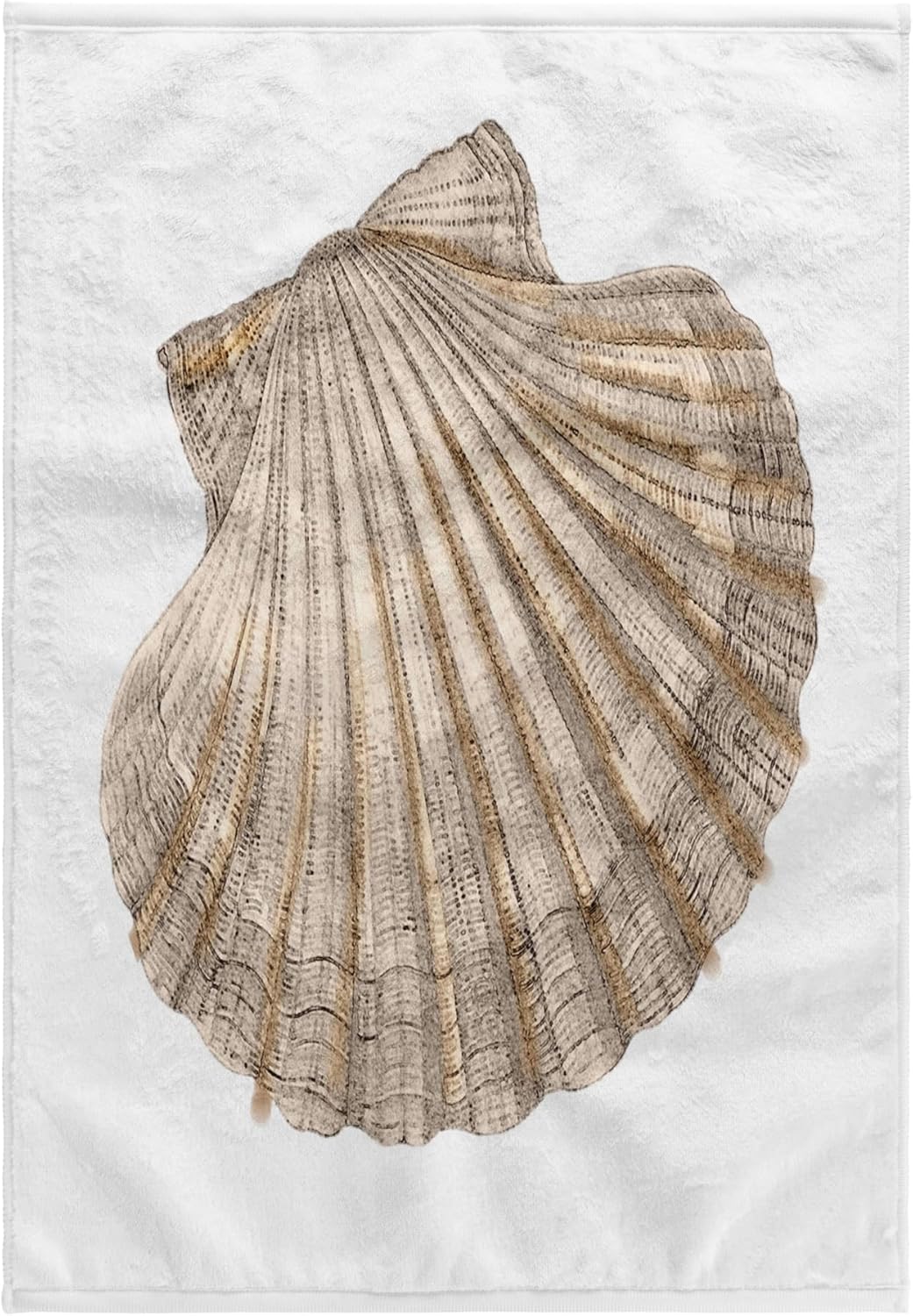 3dRose Scallop Seashell 22x30 Bath Hand Pool Towel
